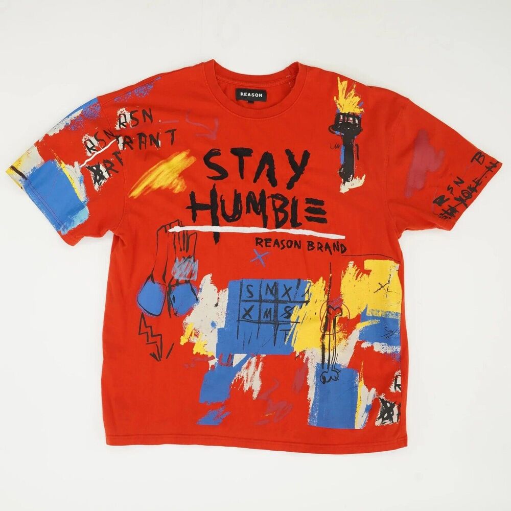 Reason Brand Mens T-Shirt Stay Humble XXL